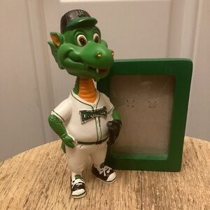 Unique Dayton Dragons Baseball HEATER Mascot Bobble Head Picture Frame ⚾️🏟️